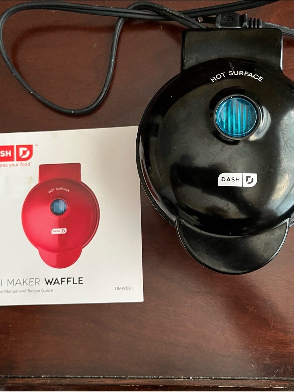 Dash Mini Waffle Maker in Black